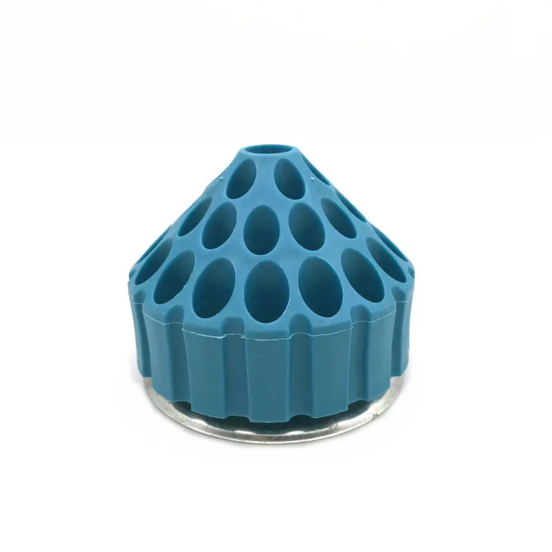 1 шт. стоматологический пластиковый держатель для Бора, чехол с 35 отверстиями, вращающаяся на 360 градусов коробка для хранения, стоматологический инструмент - Цвет: blue