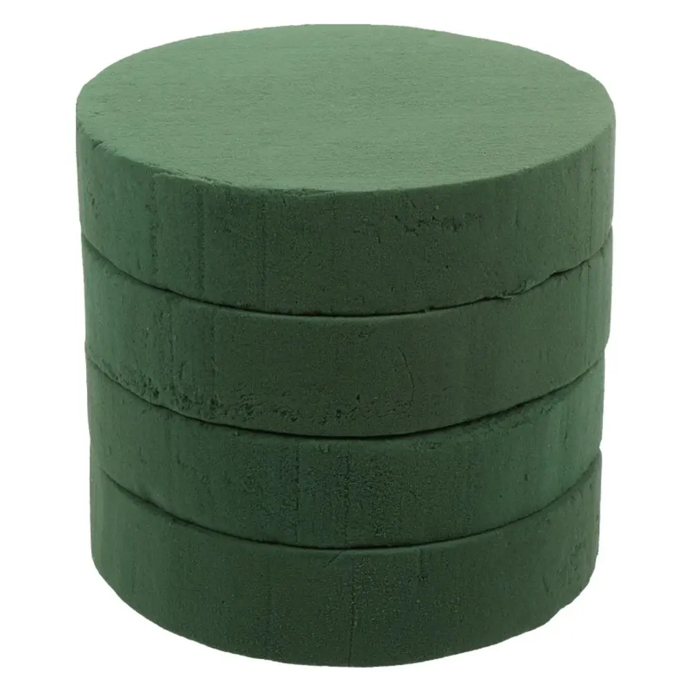 4x Round Dry Floral Foam Blocks Green Styrofoam Block for Artificial  Flowers UK