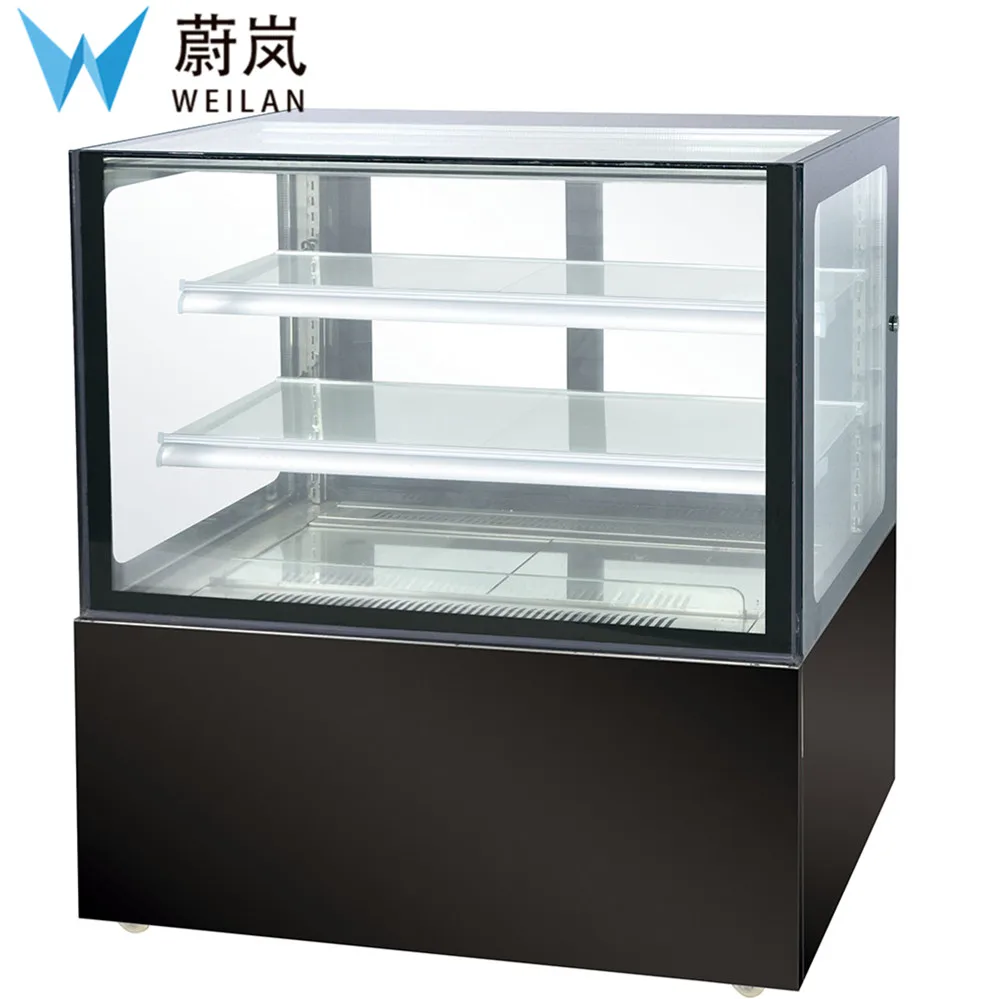 

New Right Angle 0.9M Commercial Refrigerated Pie Bakery Cake Sandwich Display Showcase