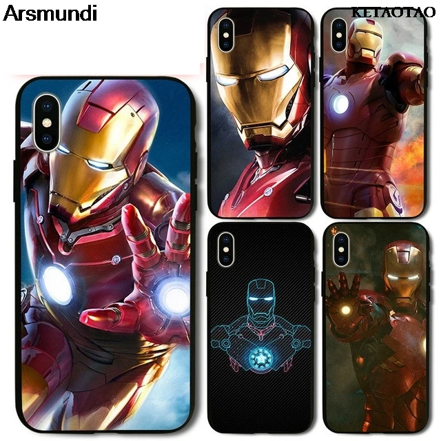 KETAOTAO Iron Man Hybrid Fitted Back Shell Phone Cases for iPhone 5C 5S 6S 7 8 Plus X Samsung Case Soft TPU Rubber Silicone |