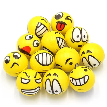

12pc Smiley Face Anti Stress Reliever Ball Soft Autism Mood Toys Squeeze ADHD UK Autism Mood Squeeze Toys Random Color