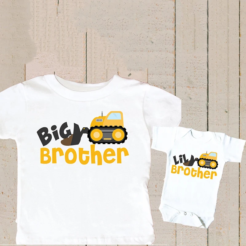 1PC Big Brother Little brother siblings matching Shirts Personalized dinosaur tops big brother little matching outfits matching tshirts matching outfit kids t shirt