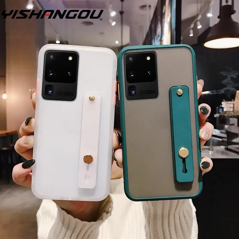 Чехол на запястье для Samsung A51 A71 A50 A70 S20 Ultra S10 S9 S8 Note 10 Plus мягкий силиконовый