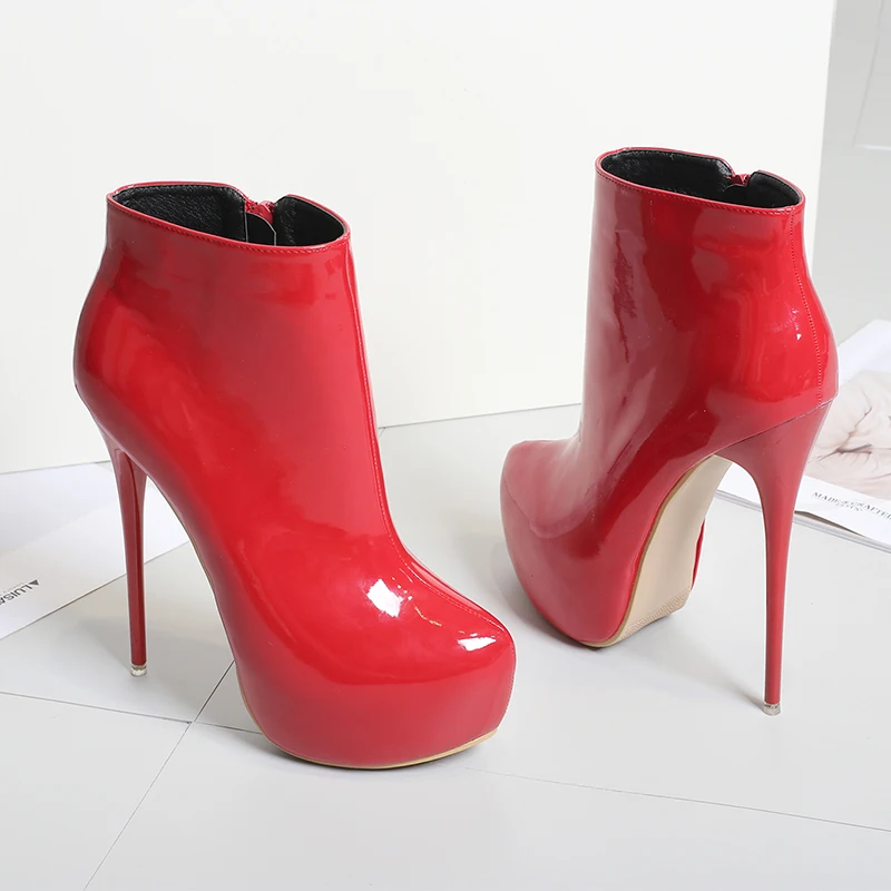 Extreme Platform Ankle Boots Women 16cm Super High Heels Club Party Pumps Stiletto Size 47 Fetish Botines Plataforma | Обувь