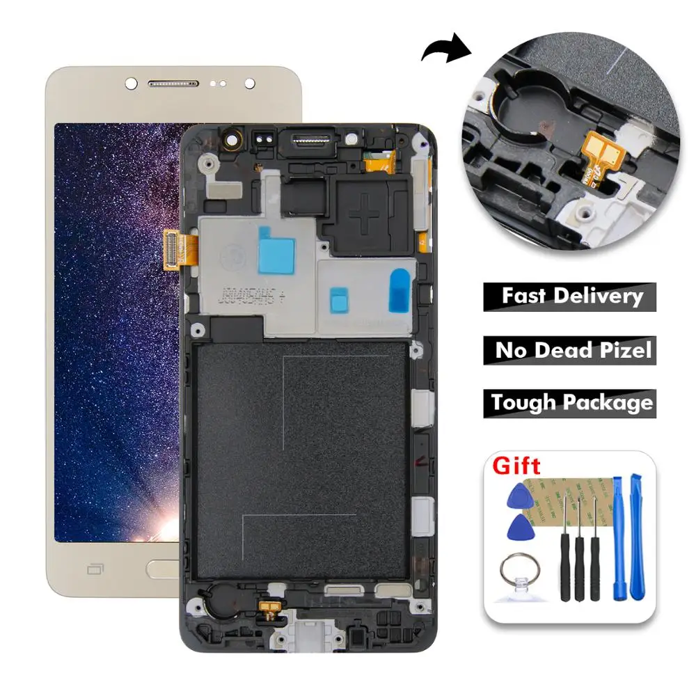 5," для samsung J2 Prime lcd G532 SM-G532 SM-G532F ЖК-дисплей кодирующий преобразователь сенсорного экрана в сборе части с рамкой+ Бесплатные инструменты