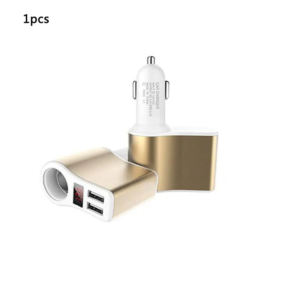 Автомобильный Зарядное устройство прикуриватель 2-Порты USB Зарядное устройство 2.1A Универсальное зарядное устройство