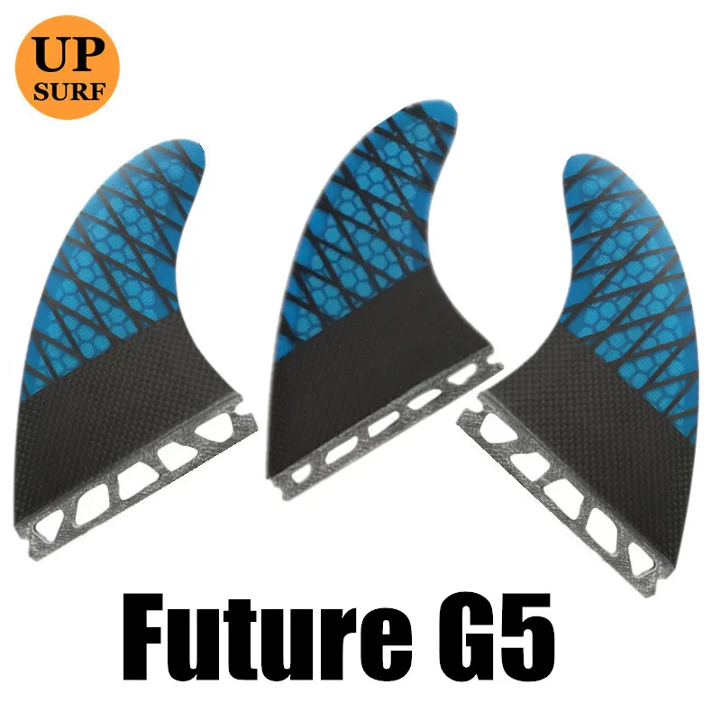 05 G5 Surf Future-Fins-G5 Quilhas серфборд FCS плавника зеленый oraneg с черным стекловолокна соты волокна углерода SUP серфинга плавники - Цвет: 05 G5