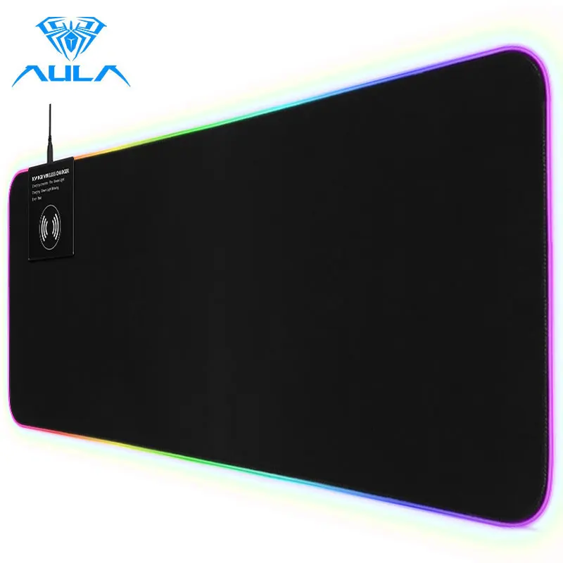 

RGB Gaming Mouse Pad Large Mouse Pad Led Backlight Computer Mousepad Wireless Charger Big Mouse Carpet for Keyboard Desk Mat