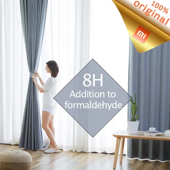 

Xiaomi Mijia 8H Blackout Curtain Remove Formaldehyde For Window Treatment Drapes Blinds Washable Curtain For Living Room Bedroom