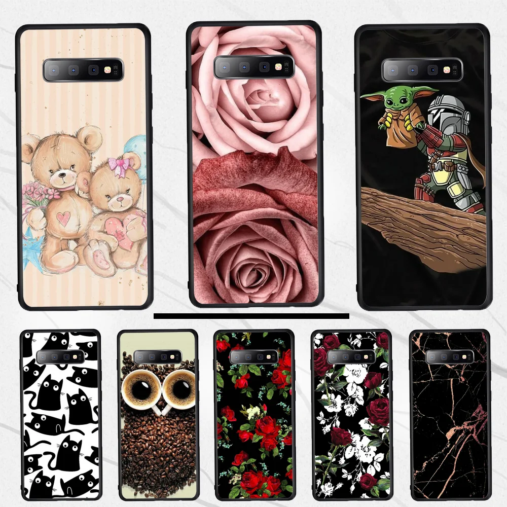 For Samsung S9 case Bling Cute Phone Case S10 S10e S10Plus S9Plus S8 S7 S6 edge plus | Мобильные телефоны и аксессуары
