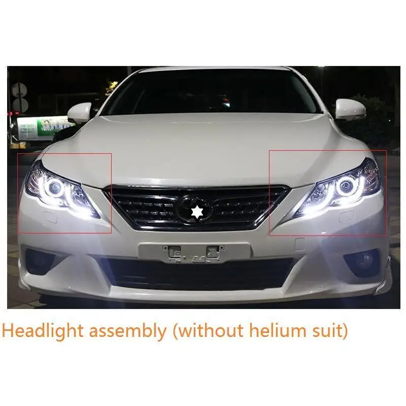 MODEL E Дневные ходовые автозапчасти Drl Luces Led Para Авто Cob фары Задние Автомобильные фары в сборе 10 11 12 13 для Toyota MARK X - Цвет: MODEL E