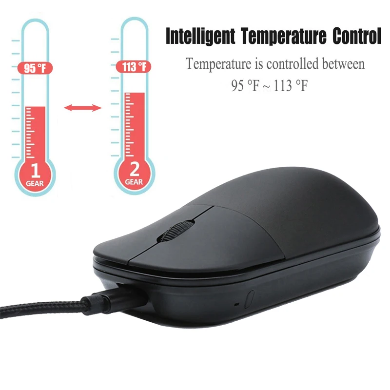 HandWarmingMouseUSBWiredErgonomicMetalMouseintelligent