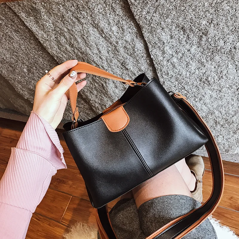 

2019 New Luxury Handbag Women Stitching Wild Messenger Bags Designer Brand Shoulder Bag Female Ladies Totes Crossbody Bags