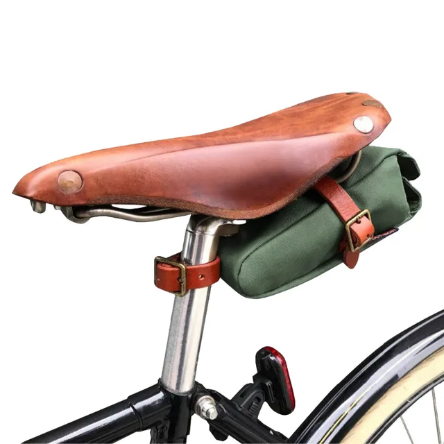 Canvas Saddle Bag Bicycle Sacoche Velo TOURBON Water