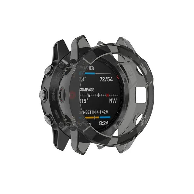 Custodia TPU Per Garmin Fenix 6X Series - Morbida, Antiurto, Nero - Foto 5