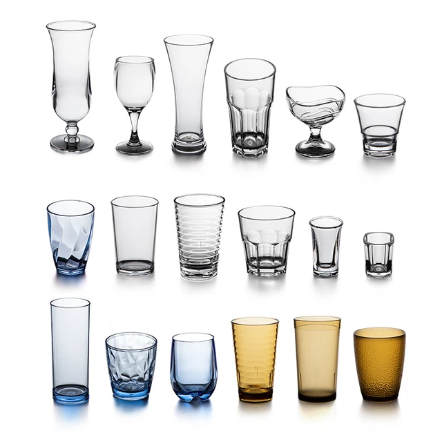 6pcs Acrylic Drinking Glasses Set Plastic Tumblers Plastic Cups Dishwasher  Safe Cups Glassware Unbreakable Plastic Drinking Set - Tumblers - AliExpress