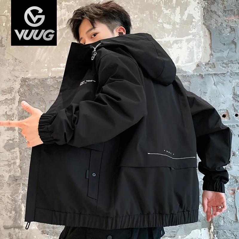 

Jacket Men's Autumn Korean-style Trend Men Handsome Versatile Workwear Hooded Coat Popular Brand INS Casual Men's Hoodie