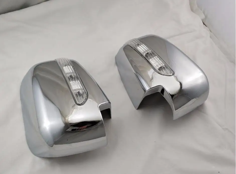 

Car modification ABS Chrome plated For FOR Mitsubishi Triton L200 2005-2014 Pajero Sport 2011 door mirror covers with LED