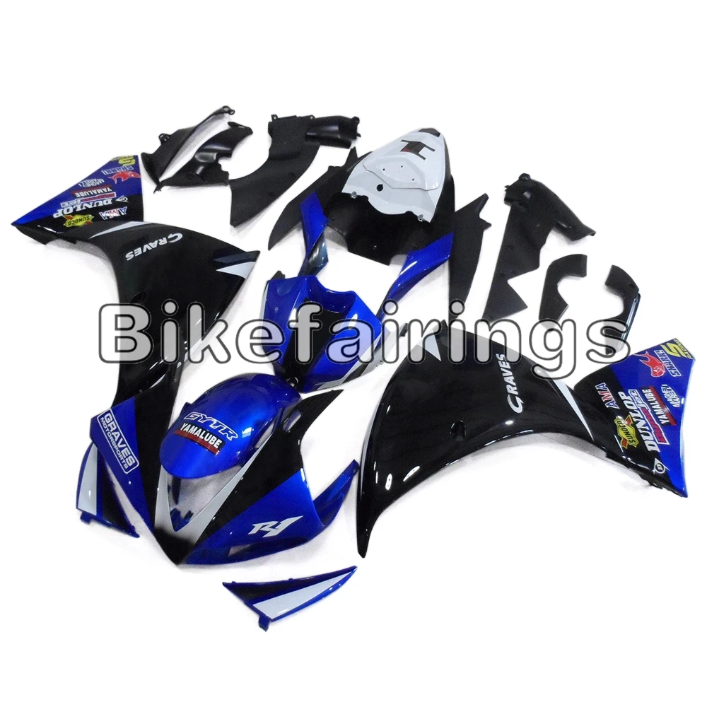 Детали корпуса синие, черные комплект с белое сиденье крышка для Yamaha 2009 2010 2011 YZF1000 R1 09-11 YZF R1 мотоцикла инъекций обтекатели