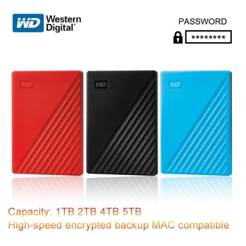 

Western Digital WD My Passport 1TB 2TB 4TB 5TB External Hard Drive Disk WD Backup software and password protection HDD storage