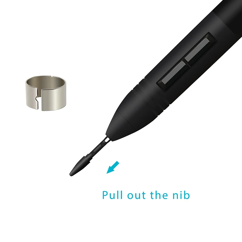 Replacement Nibs 20 Pcs Standard Black for HUION UGEE Funtuos Gaomon VIKOO LIJING Tablets Pen