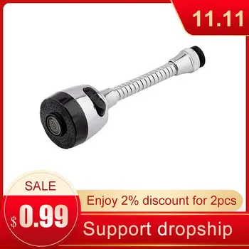 

New Flexible Tap Faucet Extender Stainless Steel 360 Rotating Aerator Faucet Filter Adapter Spray Head Kitchen Bath Accessories