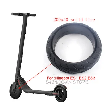 

free shipping Front/rear Scooter Solid Tire 200x50 tyre For Xiaomi Ninebot ES1 ES2 Electric Scooter Kickscooter Skateboard