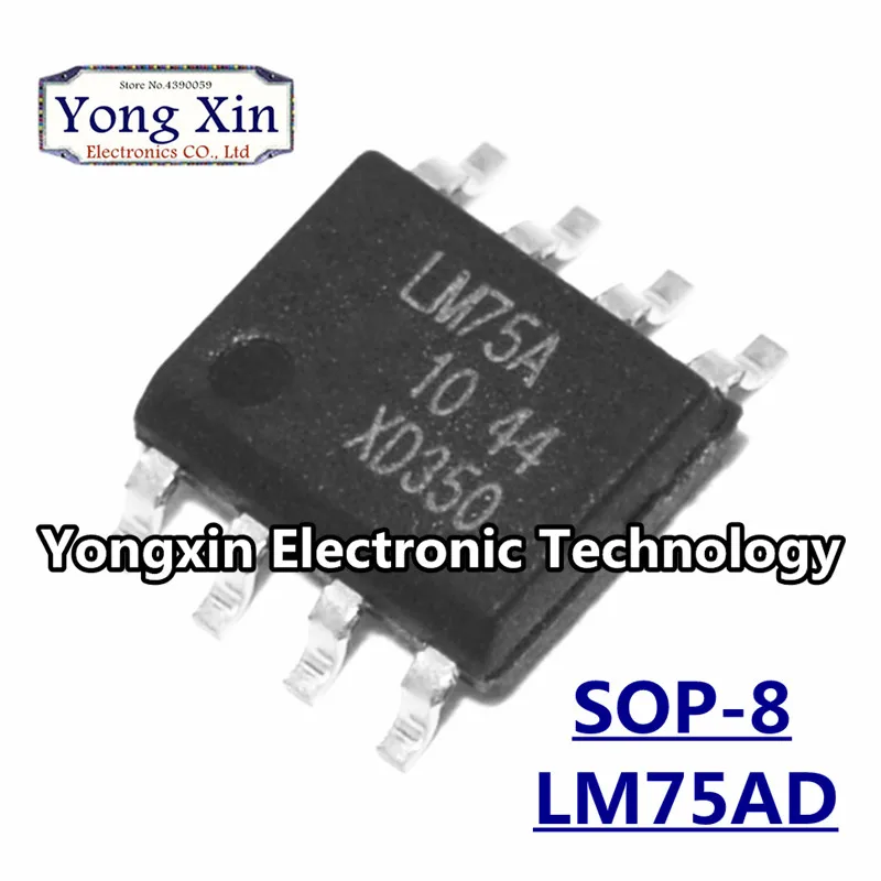 10PCS LM75AD SOP8 LM75 SOP LM75A SMD|스위치 전력 공급 장치| - AliExpress