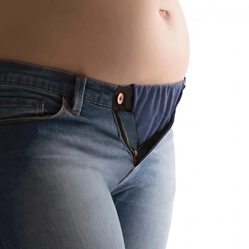 Combo Kit for Pregnant Women Belly Maternity Waistband Elastic Extender Pants Belt Extension Buckle Button Lengthening Pregnancy