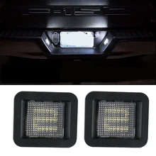 Becinsee – lumière LED de plaque d'immatriculation de voiture, lentille de fumée blanche 6500K, numéro de licence, pour Ford F 150 Ford F 150 Raptor 
