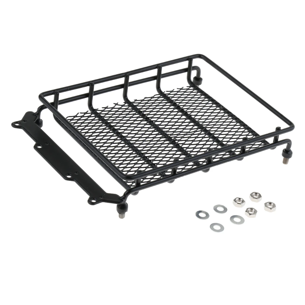 Top Storage Roof Rack Cargo Luggage Carrier Basket with Metal Black