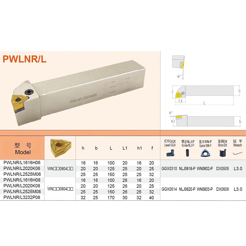 1 шт. PWLNR PWLNL 1616H08 2020K08 2525M08 внешний токарный инструмент+ 10 шт. WNMG080408 PM PC4225 вставки токарный станок с ЧПУ набор инструментов для стали