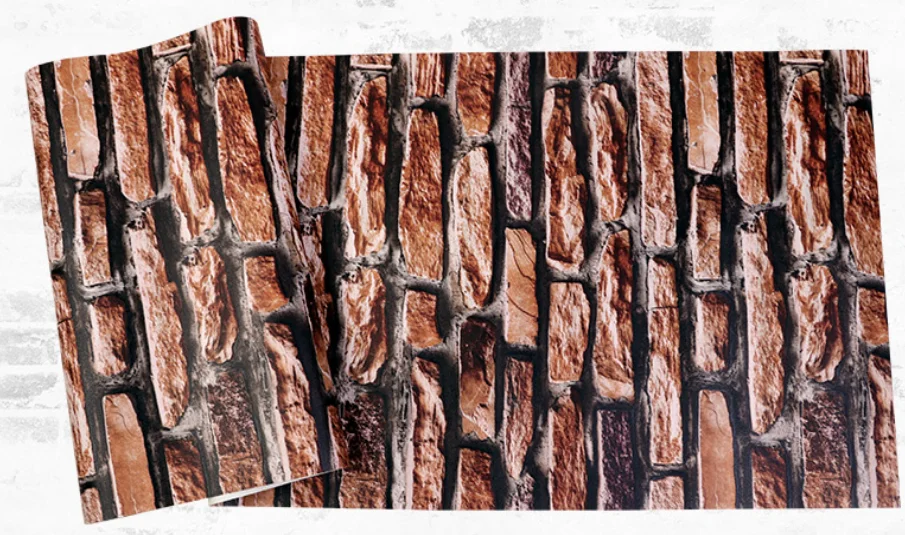 BW6001 Red brick Высококачественный 3D Водонепроницаемый Ресторан обои papel де parede винтаж синий кирпич обои античный кирпич фон обои - Цвет: BW6001 Red brick