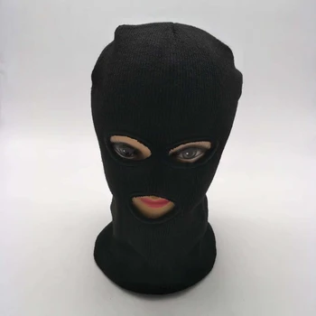 

WZCX Thicken Siamese Men Beanie Solid Color Keep Warm Windproof Fashion New Ski Cap Winter Hat