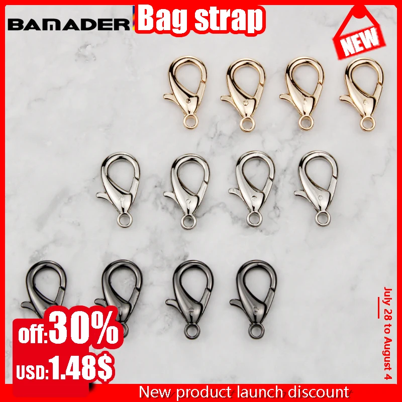 

BAMADER Metal Lobster Clasps Hooks Buckle For Making DIY Luggage Hardware Hook Key Chain Pendant Buckle Jewelry Bag Accessories