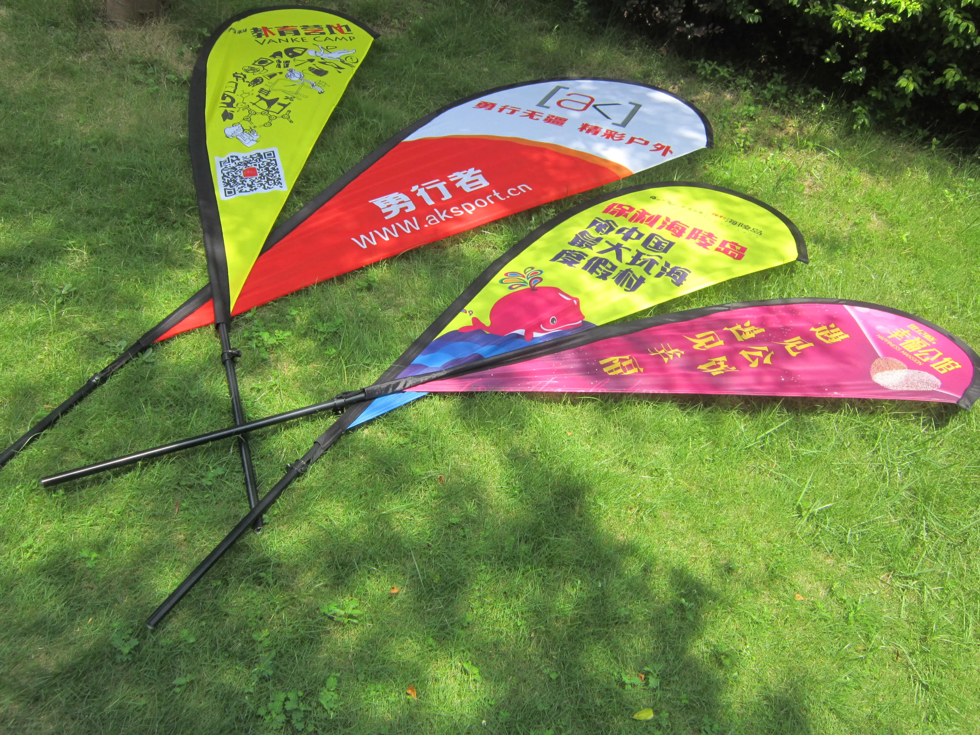 promotion cheap advertising custom logo design polyester fabric outdoor 2.8m pole teardrop feather beach wind flags banners | Дом и сад