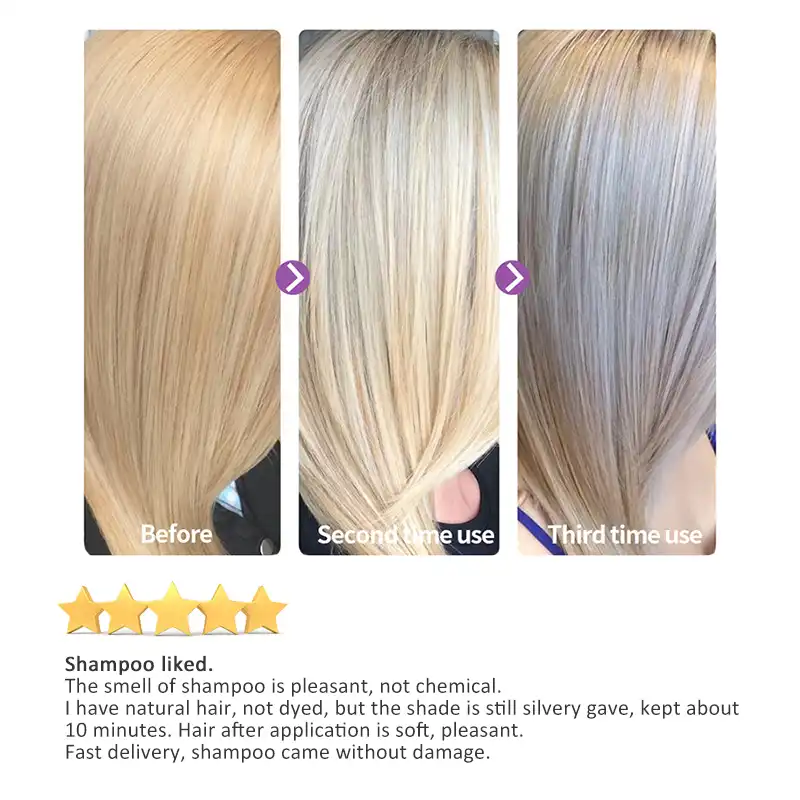 No Yellow Blonde Shampoo Purple Hair Shampoo Ultravioleta Uv Ash