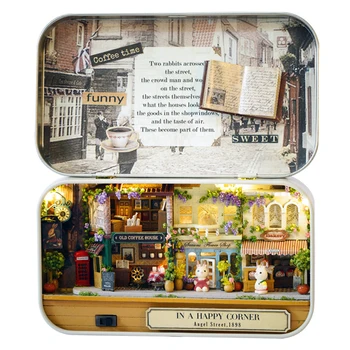 

Box Assembling Toy Countryside DIY Miniature Furnitures Doll House Theatre Nostalgic Scene Theme