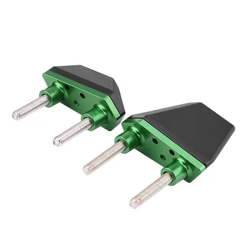 

1 Pair Aluminum Black/Green Motorcycle Frame Sliders Falling Crash Pad Protector for Kawasaki Z800 Z1000 Z750