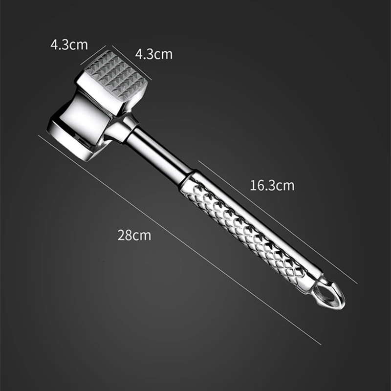 Stainless Steel Meat Hammer Kitchen Gadgets Multifunction Two Sides Loose Meat Tenderizers