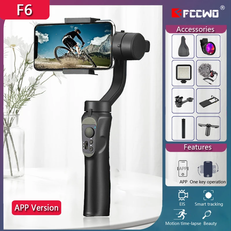 Estabilizador de cardán de mano Universal ajustable, 3 ejes, GoPro7, 6, 5, sjcam, EKEN, Yi, Cámara de Acción