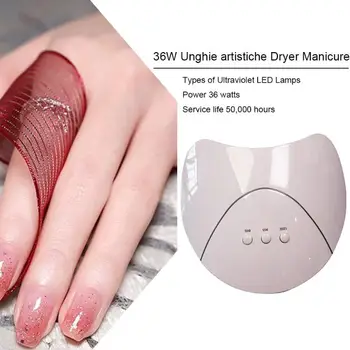 

Portable 36W LED Nail Dryer UV Gel Polish Varnish Curing Machine Nail Art Tools Scope of Application LED Gel Sculpture Glue