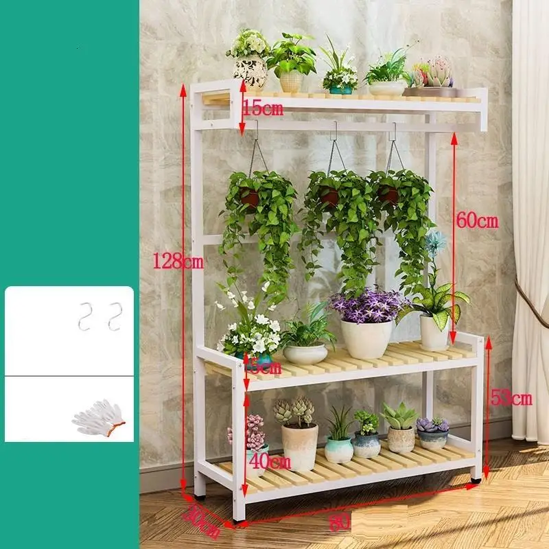 MODEL A Terraza Estanteria Жардин Etagere Планте Escalera Decorativa Madera Stojak Na Kwiaty балкон Цветочная полка стойка подставка для растений - Цвет: MODEL A
