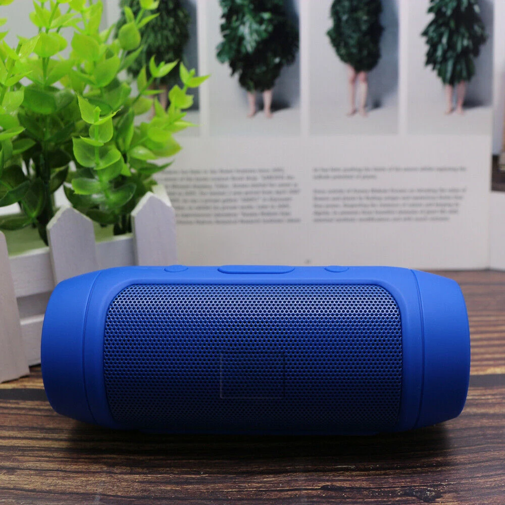 Мини Bluetooth бас динамик портативный открытый перезаряжаемый беспроводной динамик s Саундбар сабвуфер громкий динамик TF FM AUX - Цвет: Синий