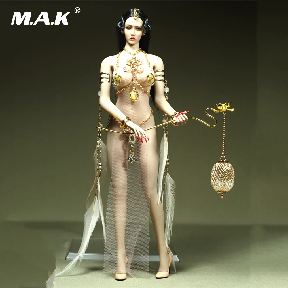 PROD 1005001501502301 In Stock 1/6 Sexy Clothes Jewelry Lantern Model
princess Gold metal chain bikini clothing model Collection