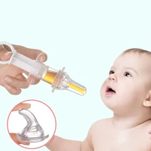 Distributeur intelligent de médicaments pour bébés, ustensiles d'alimentation pour bébés, distributeur de compte gouttes de médicaments à presser, sucette transparente