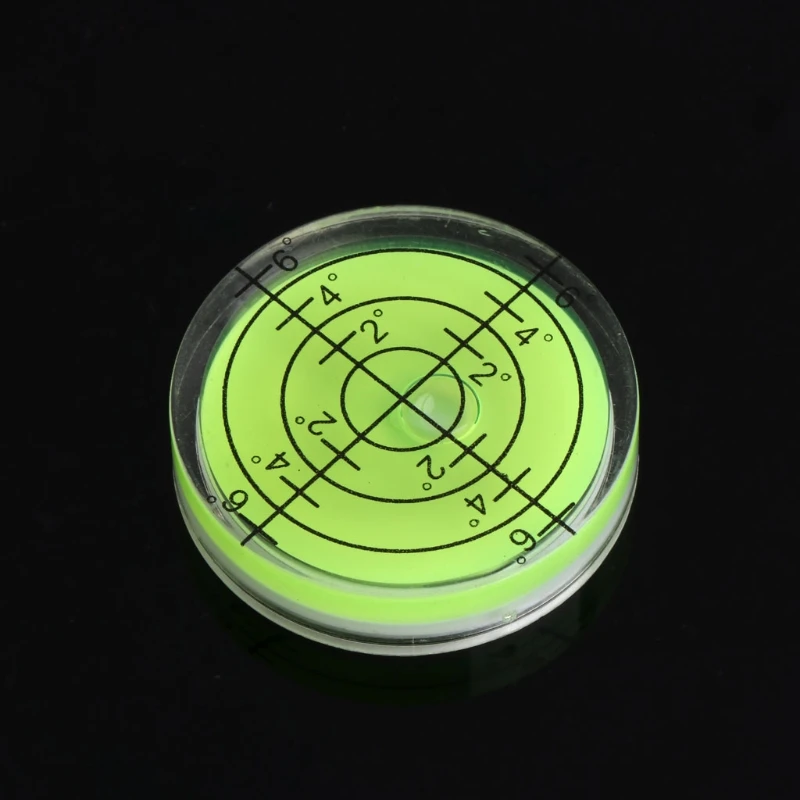 Drop Ship&Wholesale 32x7mm Bulls-eye Bubble Degree Marked Surface Spirit Level For Camera Circular Sep.27