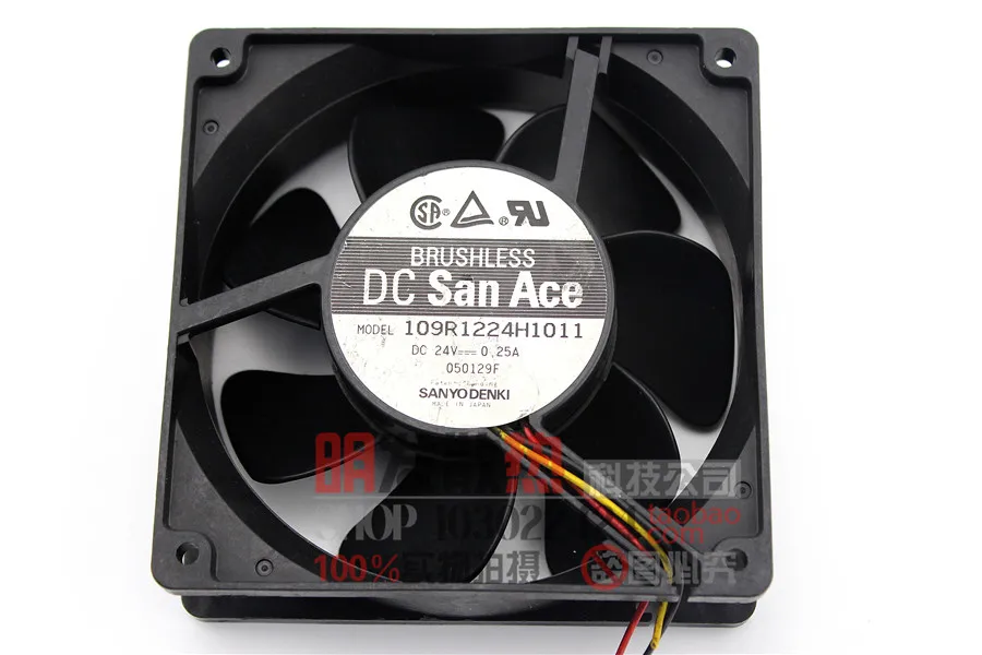 

109R1224H1011 24V 0.25A 120*38 3 axis flow fan