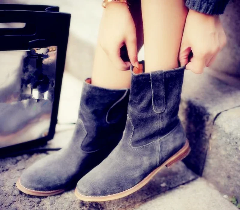 

Winter boots women shoes Suede Flat/Height Increasing sneakers women snow boots women ankle boots winter shoes woman botas mujer