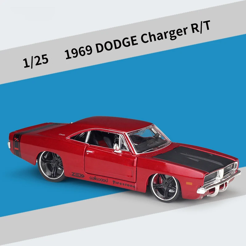 Maisto 1:24 Dodge Charger R/T 1969 Muscle Car Alloy Car Toy Car Metal Collection Model Car Toys For Children Birthday Gift